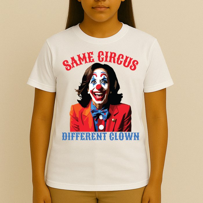 Same Circus Different Clown Funny Kamala Clown 2024 T-Shirt
