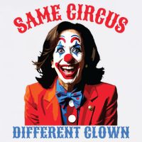 Same Circus Different Clown Funny Kamala Clown 2024 Bucket Hat