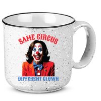 Same Circus Different Clown Funny Kamala Clown 2024 15oz Campfire Ceramic Mug