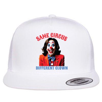 Same Circus Different Clown Funny Kamala Clown 2024 Flatbill Hat