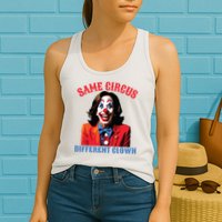 Same Circus Different Clown Funny Kamala Clown 2024 Womens Tank Top