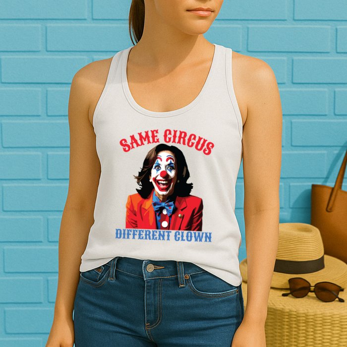 Same Circus Different Clown Funny Kamala Clown 2024 Womens Tank Top