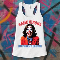 Same Circus Different Clown Funny Kamala Clown 2024 Womens Tank Top