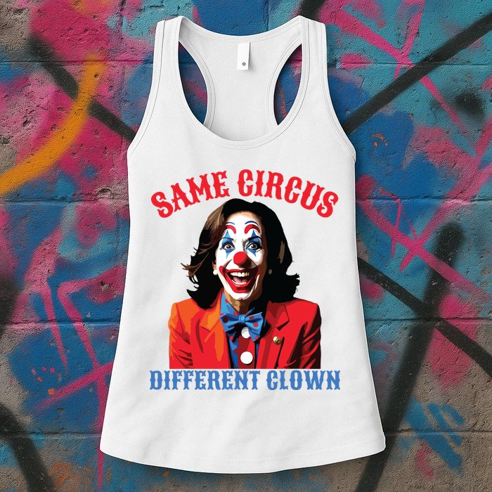 Same Circus Different Clown Funny Kamala Clown 2024 Womens Tank Top