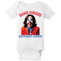 Same Circus Different Clown Funny Kamala Clown 2024 Baby Bodysuit