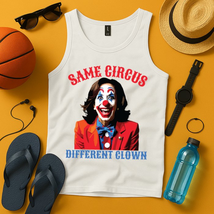 Same Circus Different Clown Funny Kamala Clown 2024 Tank Top