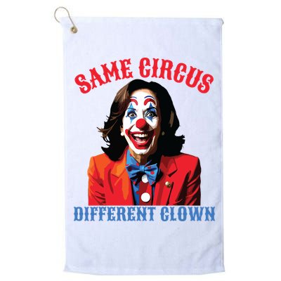 Same Circus Different Clown Funny Kamala Clown 2024 Golf Towel