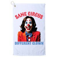Same Circus Different Clown Funny Kamala Clown 2024 Golf Towel