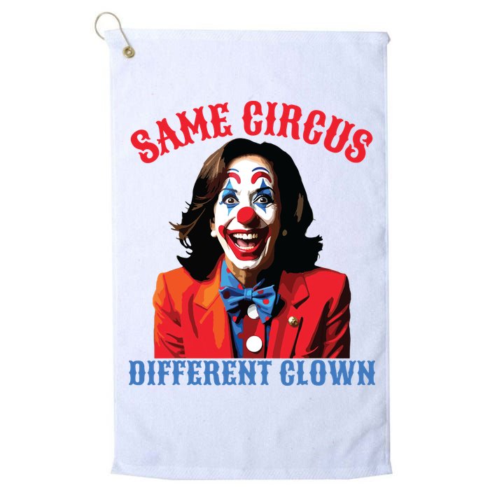 Same Circus Different Clown Funny Kamala Clown 2024 Golf Towel