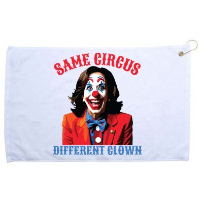Same Circus Different Clown Funny Kamala Clown 2024 Grommeted Golf Towel