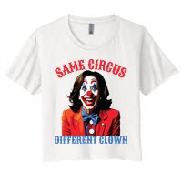 Same Circus Different Clown Funny Kamala Clown 2024 Crop Top