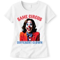 Same Circus Different Clown Funny Kamala Clown 2024 Womens T-Shirt