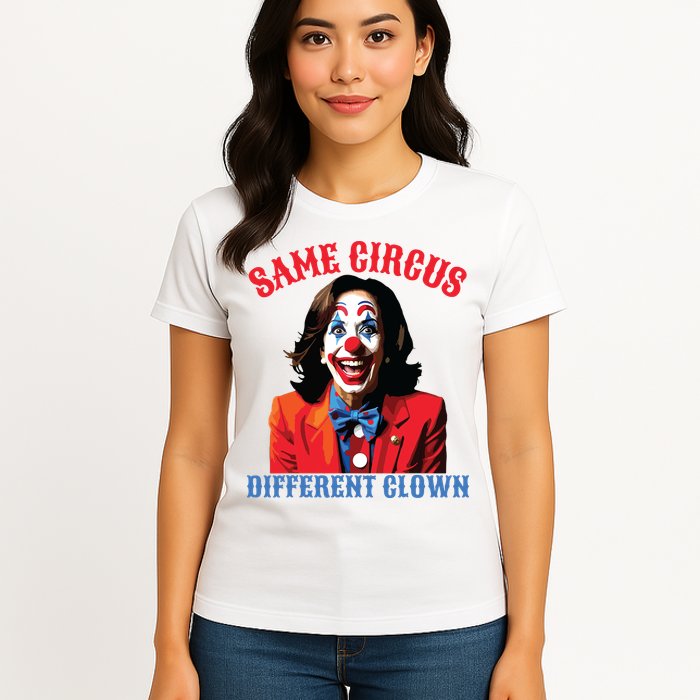 Same Circus Different Clown Funny Kamala Clown 2024 Womens T-Shirt
