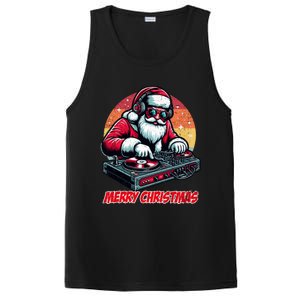 Santa Claus Dj Merry Christmas Music Lover Xmas Holiday Funny Gift PosiCharge Competitor Tank