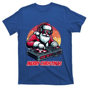 Santa Claus Dj Merry Christmas Music Lover Xmas Holiday Funny Gift T-Shirt