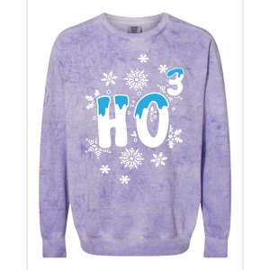 Science Christmas Design Ho Ho Ho Teacher Great Gift Colorblast Crewneck Sweatshirt