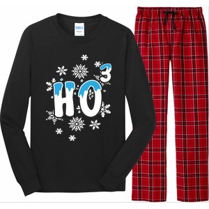 Science Christmas Design Ho Ho Ho Teacher Great Gift Long Sleeve Pajama Set