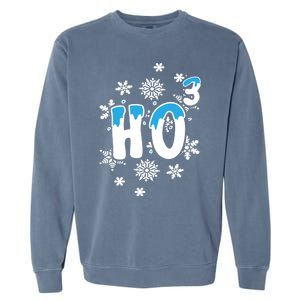 Science Christmas Design Ho Ho Ho Teacher Great Gift Garment-Dyed Sweatshirt