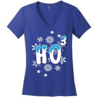 Science Christmas Design Ho Ho Ho Teacher Great Gift Women's V-Neck T-Shirt