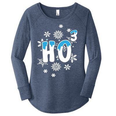 Science Christmas Design Ho Ho Ho Teacher Great Gift Women's Perfect Tri Tunic Long Sleeve Shirt