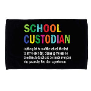 School Custodian Definition School Janitor Appreciation Microfiber Hand Towel