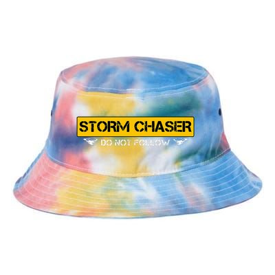 Storm Chaser Do Not Follow Storm Chasing Tornado Tie Dye Newport Bucket Hat