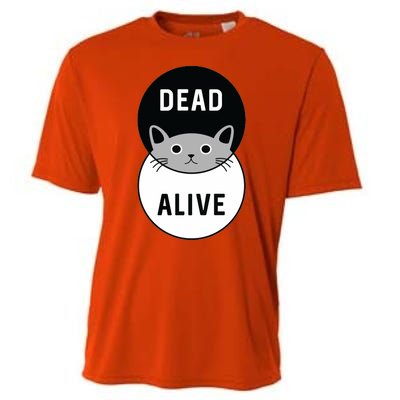 Schrodinger's Cat Dead Or Alive Cooling Performance Crew T-Shirt