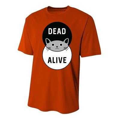 Schrodinger's Cat Dead Or Alive Performance Sprint T-Shirt