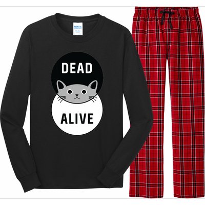 Schrodinger's Cat Dead Or Alive Long Sleeve Pajama Set