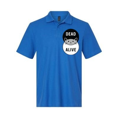 Schrodinger's Cat Dead Or Alive Softstyle Adult Sport Polo