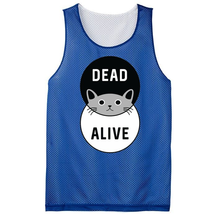 Schrodinger's Cat Dead Or Alive Mesh Reversible Basketball Jersey Tank