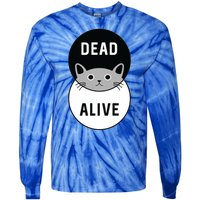 Schrodinger's Cat Dead Or Alive Tie-Dye Long Sleeve Shirt