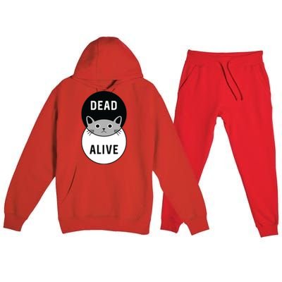 Schrodinger's Cat Dead Or Alive Premium Hooded Sweatsuit Set