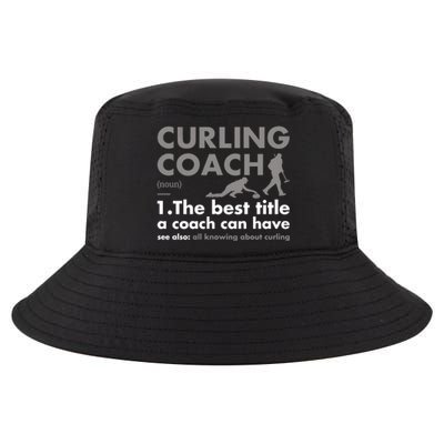 Sport Coach Definition Curling Gift Cool Comfort Performance Bucket Hat