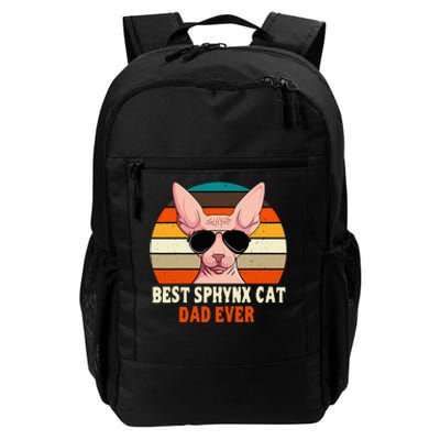 Sphynx Cat Dad Owner Breeder Hairless Pet Lover FatherS Day Daily Commute Backpack