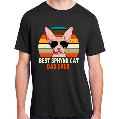 Sphynx Cat Dad Owner Breeder Hairless Pet Lover FatherS Day Adult ChromaSoft Performance T-Shirt