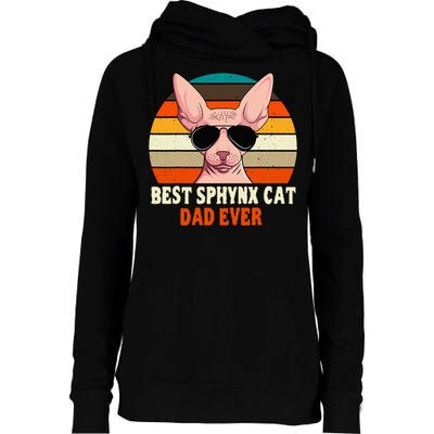 Sphynx Cat Dad Owner Breeder Hairless Pet Lover FatherS Day Womens Funnel Neck Pullover Hood