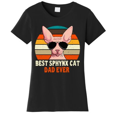 Sphynx Cat Dad Owner Breeder Hairless Pet Lover FatherS Day Women's T-Shirt