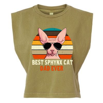 Sphynx Cat Dad Owner Breeder Hairless Pet Lover FatherS Day Garment-Dyed Women's Muscle Tee