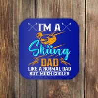 Skiing Cool Dad Ski Cool Adventure Gift Coaster