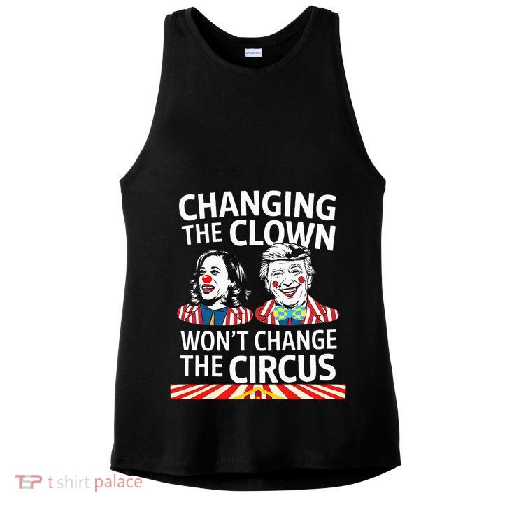 Same Circus Different Clown Political Kamala And Trump Ladies PosiCharge Tri-Blend Wicking Tank