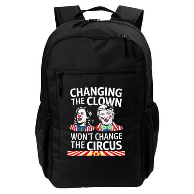 Same Circus Different Clown Political Kamala And Trump Backpack