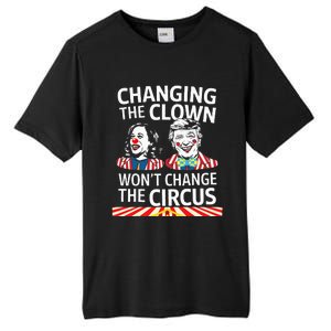 Same Circus Different Clown Political Kamala And Trump Tall Fusion ChromaSoft Performance T-Shirt