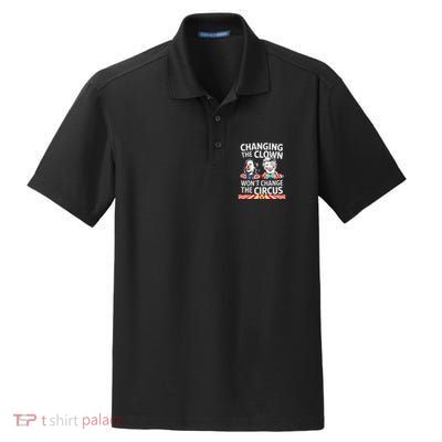 Same Circus Different Clown Political Kamala And Trump Dry Zone Grid Polo