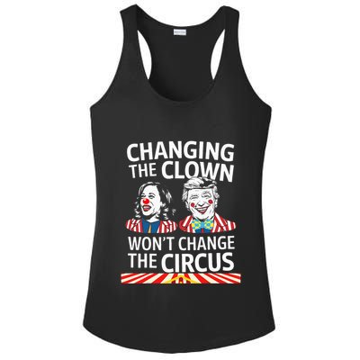 Same Circus Different Clown Political Kamala And Trump Ladies PosiCharge Competitor Racerback Tank