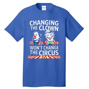 Same Circus Different Clown Political Kamala And Trump Tall T-Shirt