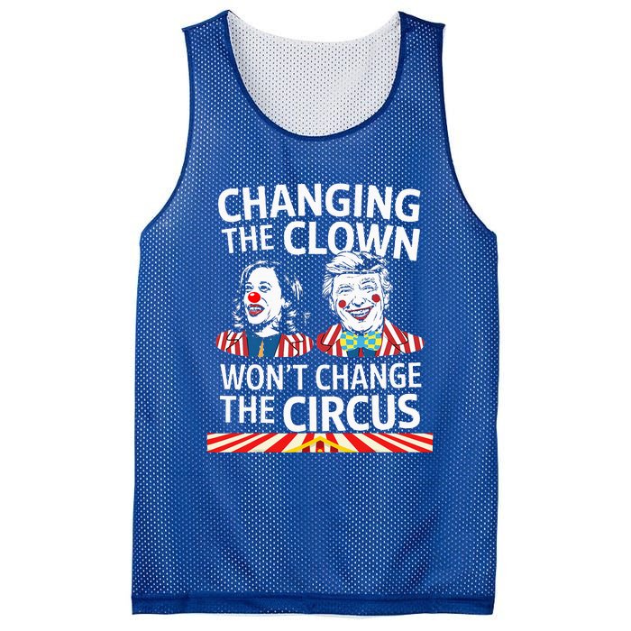 Same Circus Different Clown Political Kamala And Trump Mesh Reversible Basketball Jersey Tank