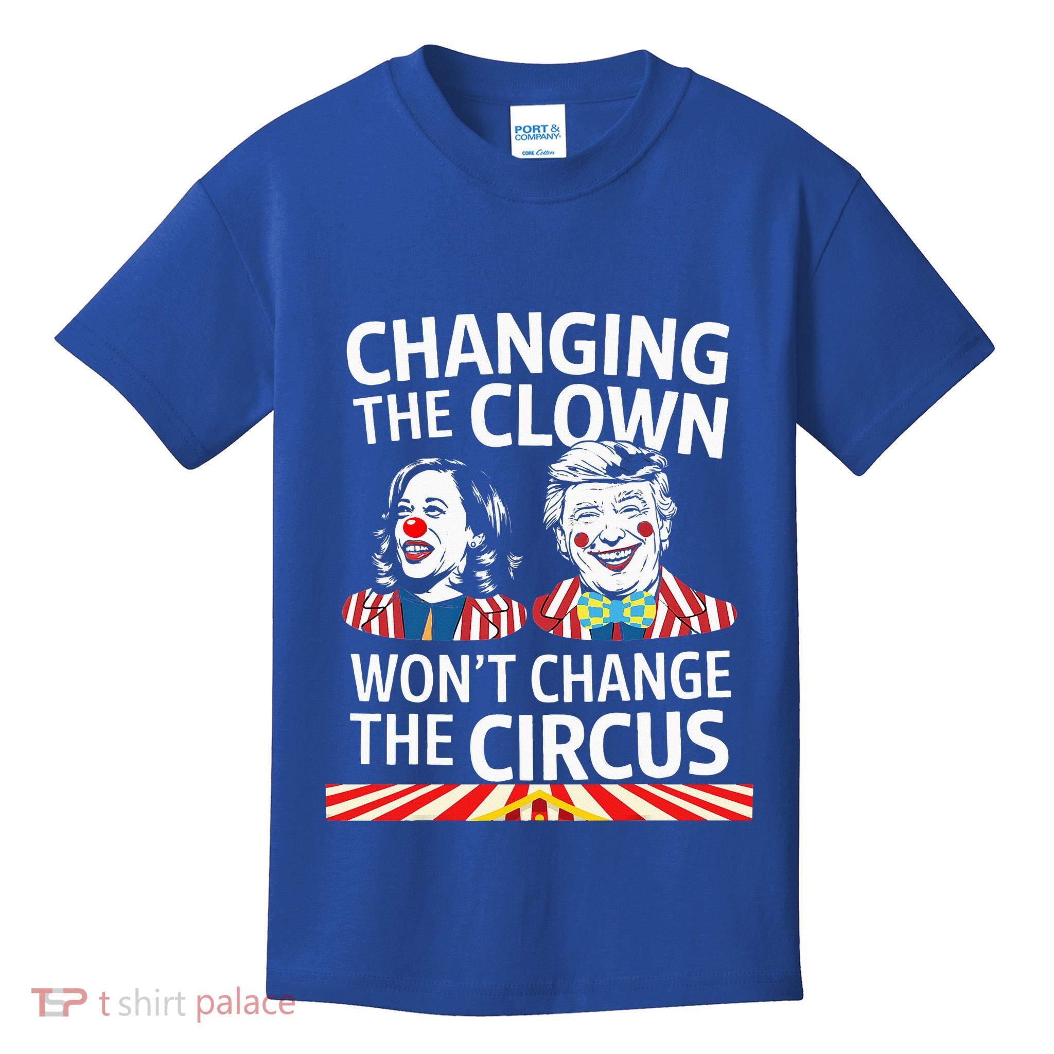 Same Circus Different Clown Political Kamala And Trump Kids T-Shirt