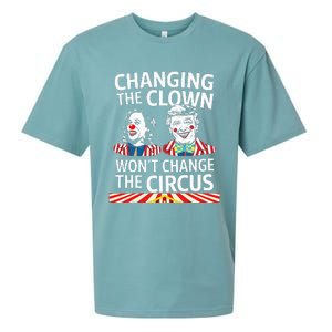 Same Circus Different Clown Political Kamala And Trump Sueded Cloud Jersey T-Shirt