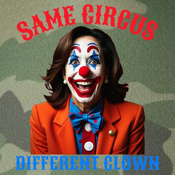 Same Circus Different Clown Funny Kamala Clown 2024 Legacy Tie Dye Trucker Hat